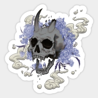 Oni skull N.01 Sticker